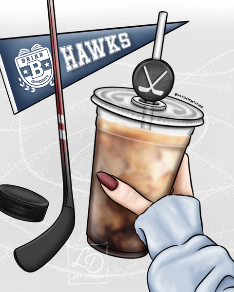 HOCKEY ROMANCE || Clipart Set
