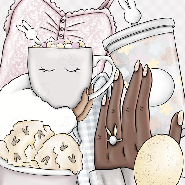 BUNNY KISSES || Clipart Set