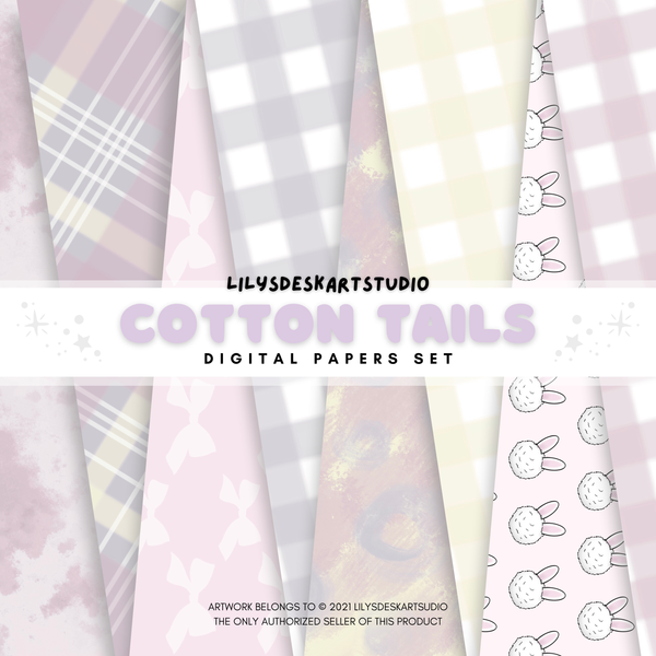 COTTON TAILS || Papers Set