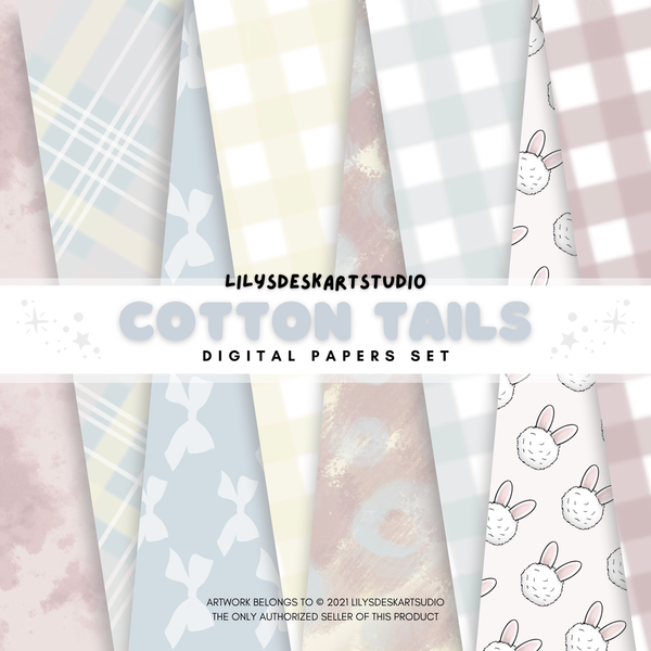 COTTON TAILS || Papers Set