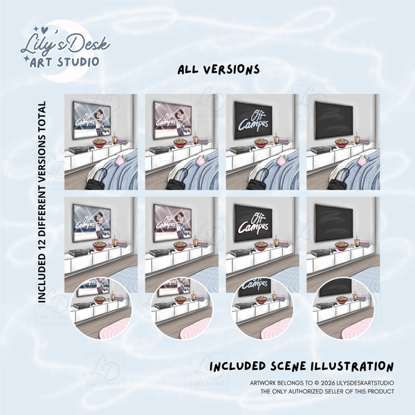HOCKEY ROMANCE || Clipart Set