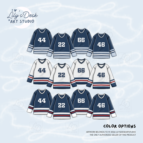 HOCKEY ROMANCE || Clipart Set
