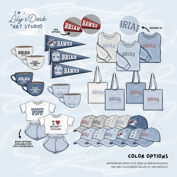 HOCKEY ROMANCE || Clipart Set