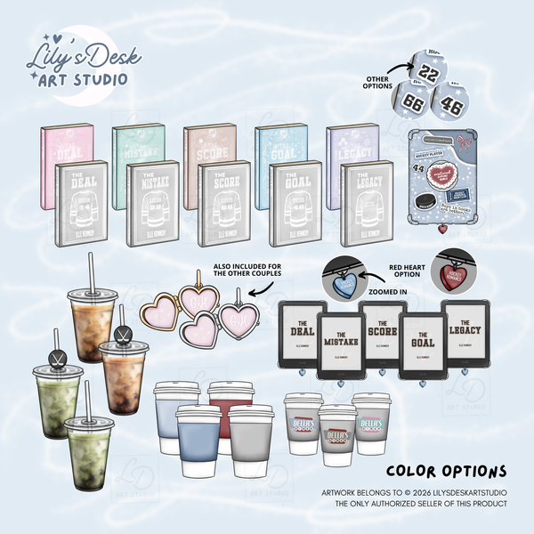 HOCKEY ROMANCE || Clipart Set
