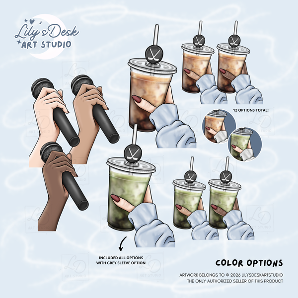 HOCKEY ROMANCE || Clipart Set
