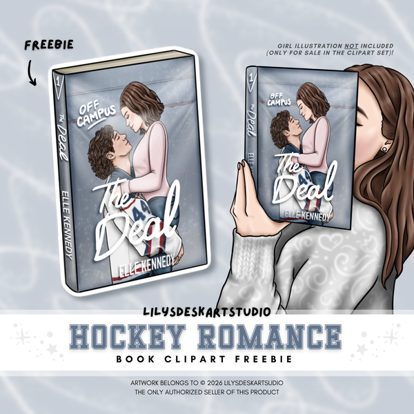 HOCKEY ROMANCE || Book Clipart FREEBIE