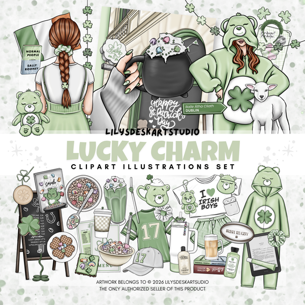 LUCKY CHARM || Clipart Set