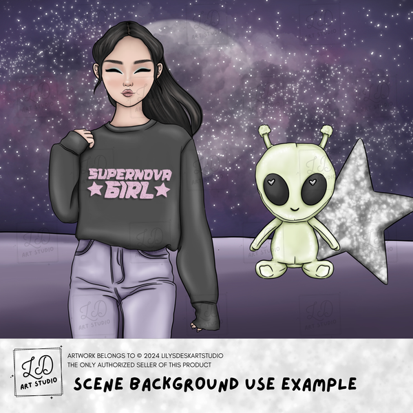 SPACED OUT || Clipart Set