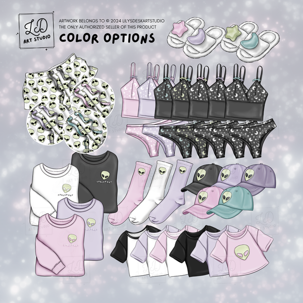 SPACED OUT || Clipart Set