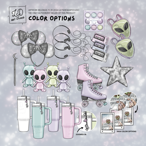 SPACED OUT || Clipart Set