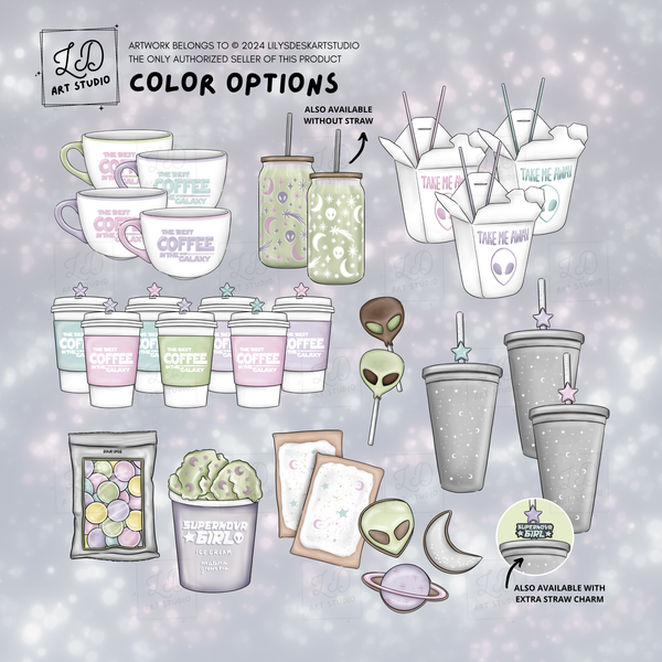 SPACED OUT || Clipart Set