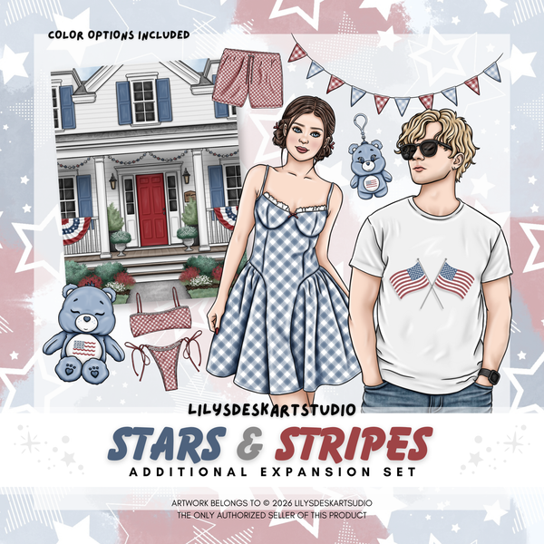 STARS & STRIPES || Additional Expansion Clipart Set