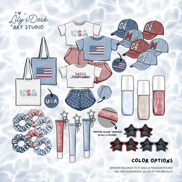 STARS & STRIPES || Clipart Set