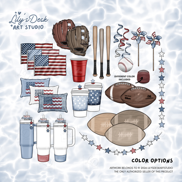 STARS & STRIPES || Clipart Set