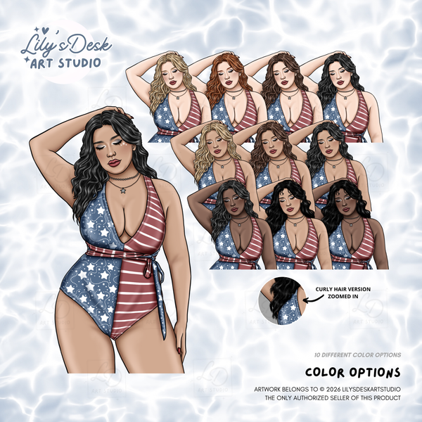 STARS & STRIPES || Clipart Set