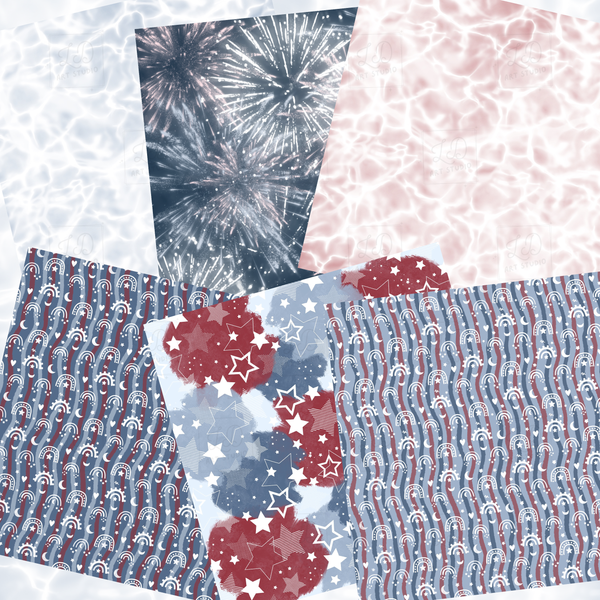 STARS & STRIPES || Papers Set