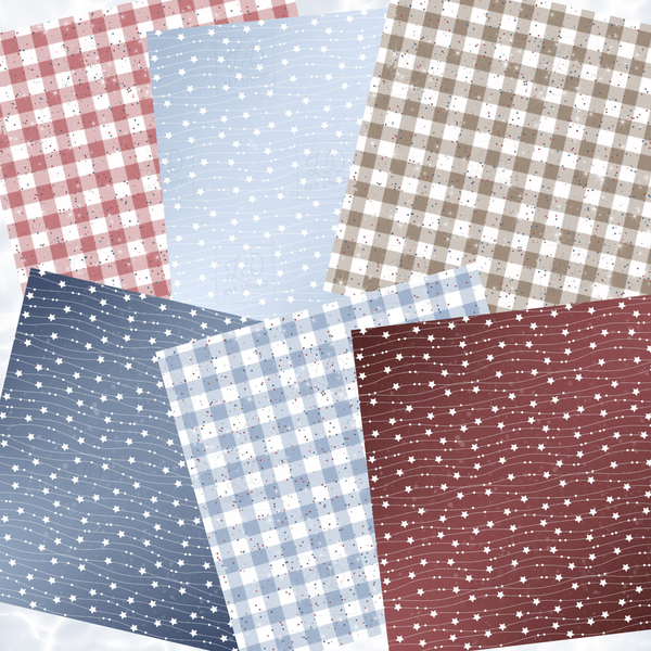 STARS & STRIPES || Papers Set