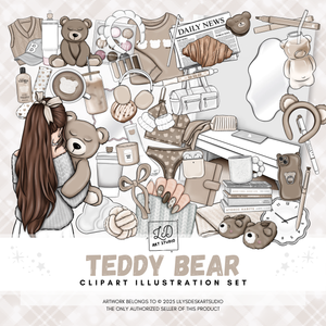 TEDDY BEAR || Clipart Set