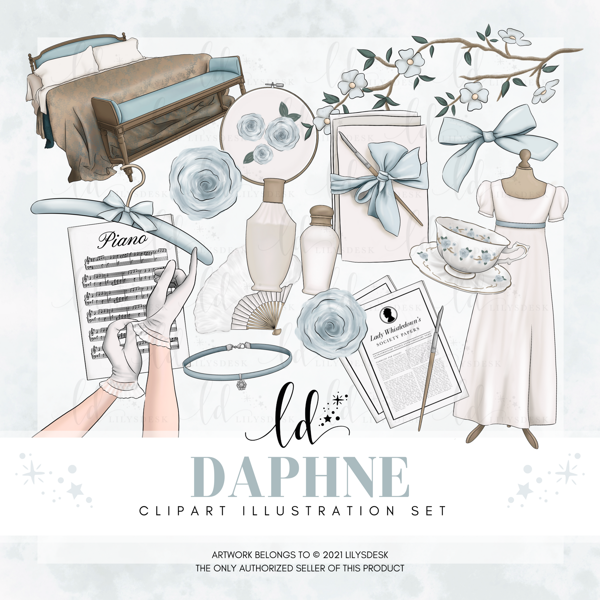DAPHNE || Clipart Set