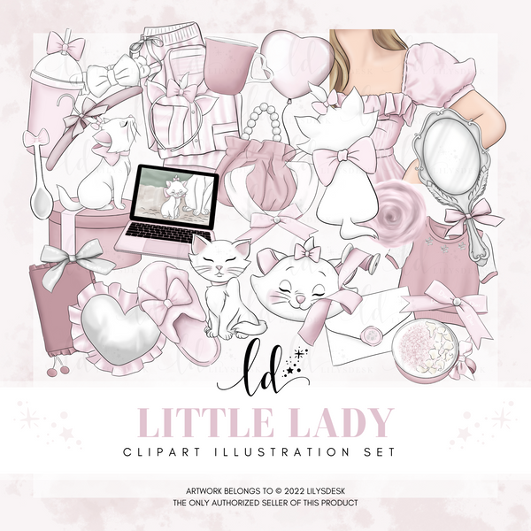 LITTLE LADY || Clipart Set