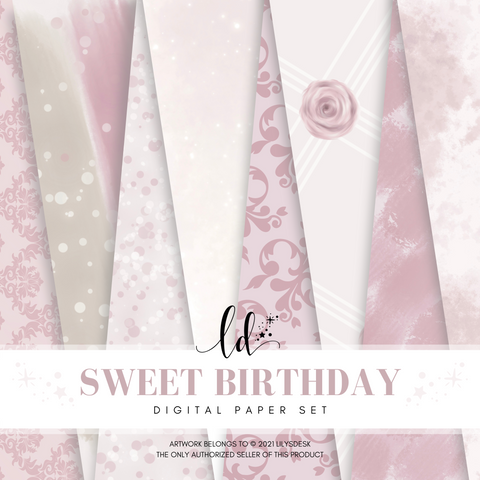 SWEET BIRTHDAY || Paper Set