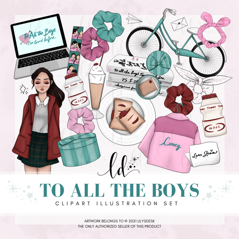 TO ALL THE BOYS || Clipart Set